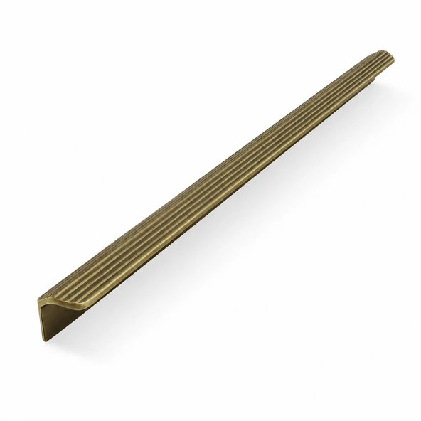 OLİFKA Mat Antik Sarı Çizgili Mobilya Kulpu 640 MM Dolap Çekmece Kapak Kulbu Modern Tasarım ürün görseli 1