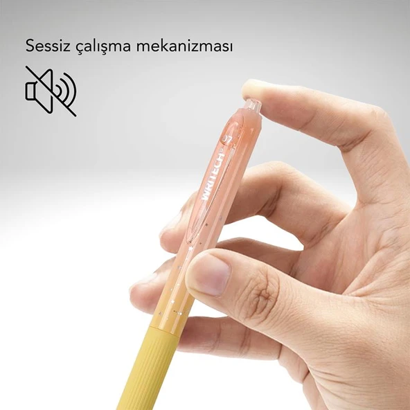 WRITECH SOFT GRIP NEBULA JEL KALEM PEMBE W-0163 - Resim 2