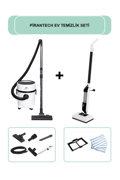 ES-07 Panda Islak & Kuru Elektrikli Süpürge // CB-702 Buharlı Mop ürün görseli 1