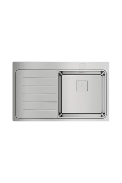 Teka - Zenıt Rs15 1b 1d L 86 Auto - Ankastre Kumanda Sifonlu Sol Damlalıklı Eviye -86 Cm- 115100005 ürün görseli 1