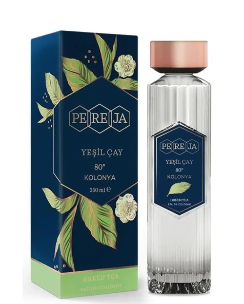 Pereja Cam Şişe Yeşilçay Kolonyası 250 ml ürün görseli 1