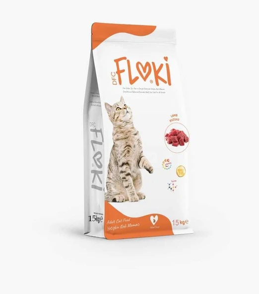 Floki Yetişkin Kedi Maması Kuzulu 15 Kg ürün görseli 1