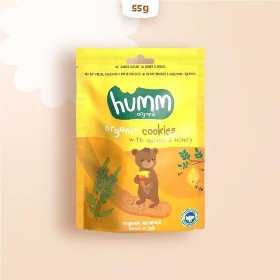 Organik Ballı ve Kinoalı Kurabiye 55 Gr ürün görseli 1