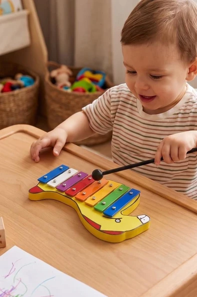 Midex KSL-13 Kaliteli Ksilofon Çocuklar İçin Eğitici Müzik Aleti ürün görseli 1