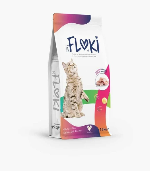 Floki Gurme Tavuklu Yetişkin Kedi Maması 15 Kg ürün görseli 1
