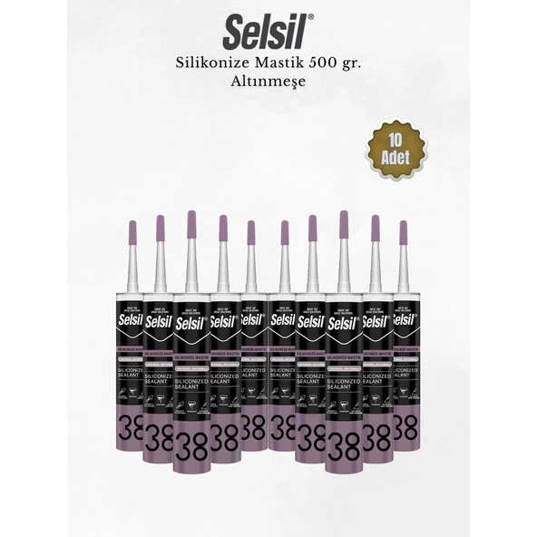 Selsil Silikonize Altınmeşe Mastik 500 Gr - 10 Adet ürün görseli 1