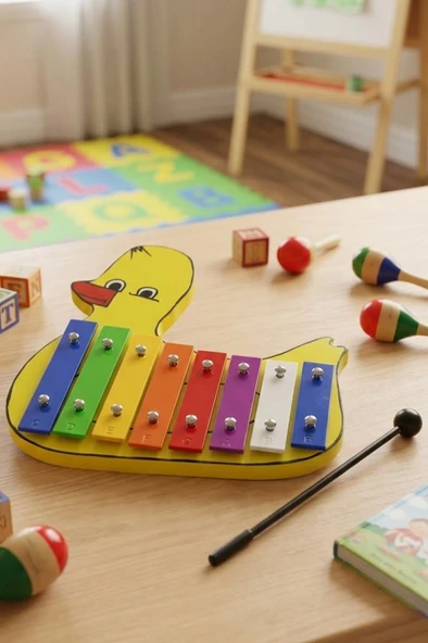 Midex KSL-09 Kaliteli Ksilofon Çocuklar İçin Eğitici Müzik Aleti ürün görseli 1