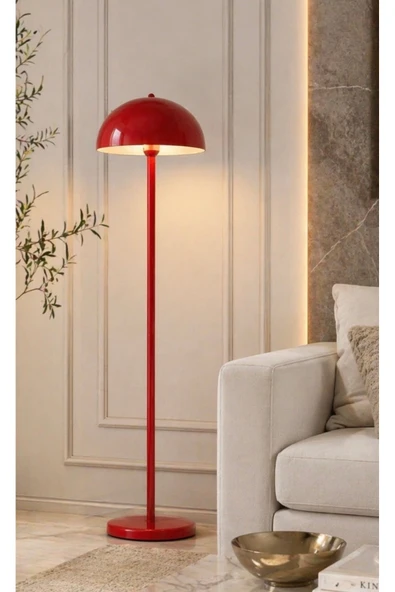 Mon Chevalon Cherry Red Kırmızı Lambader Ayaklı Lambader Cherry Red Abajur 1.50 Yükseklik ürün görseli 1