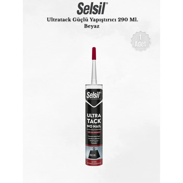 Selsil Ultratack Süper Güçlü Yapıştırıcı 290 Ml (Beyaz) ürün görseli 1