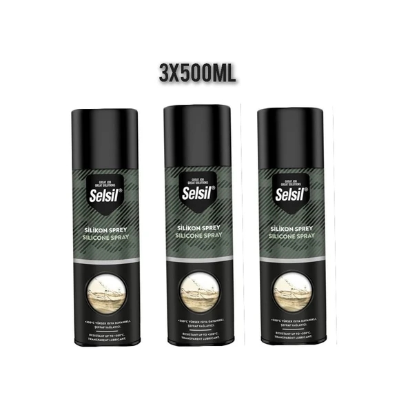 Selsil Silikon Sprey 500 Ml - 3 Adet ürün görseli 1