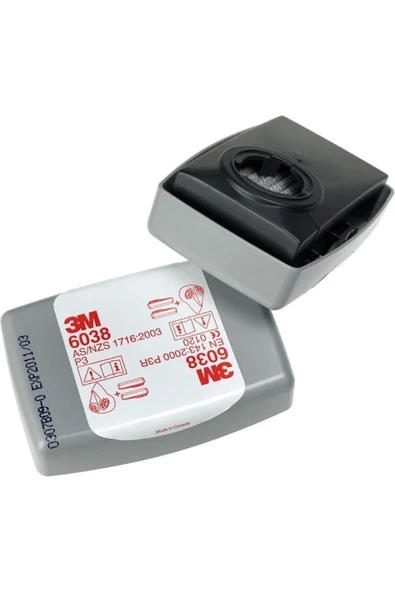 3M 6038 MASKE FİLİTRESİ 50 ÇİFT ürün görseli 1
