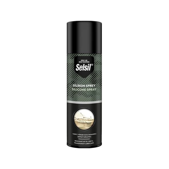 Selsil Şeffaf Silikon Sprey 500 Ml Yağlayıcı Etkili Yüksek Kalite Silikon İçeren Ürün ürün görseli 1