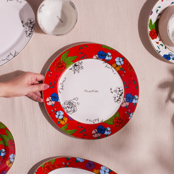 Karaca Frida Servis Tabağı Kırmızı 27 Cm ürün görseli 1