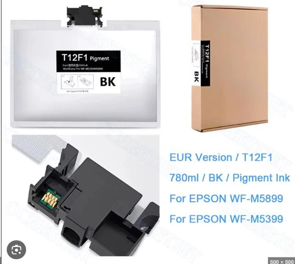{Epson *(T12F1)XXL-C13T12F140/M5899/M5399 Uyumlu Muadil Kartuş -780 ml- 40K ürün görseli 1