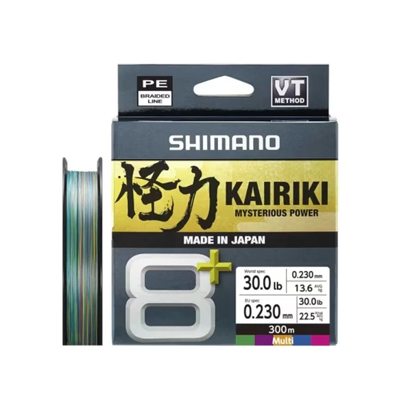 Shimano Örgü Misina Kairiki 8+ 300m 0.23mm 22.5kg Multi C. ürün görseli 1