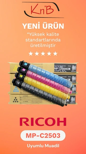 ~(Premium) Muadil Toner~ Ricoh uyumlu *MPC2003/MPC2503/MPC2504/MPC2011* Mavi (200gr) -9.5K ürün görseli 1