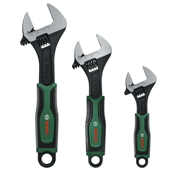 BOSCH 1600A039HR ayarlanabilir anahtar seti 150/200/250 mm 3 parçalı ürün görseli 1