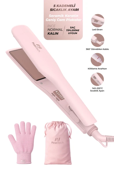 KS-709 Saç Düzleştirici – Profesyonel Seramik Keratin Plakalı ürün görseli 1