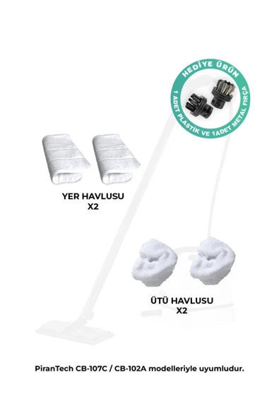 CB-107C Buharlı Temizlik Makinası Yedek Havlu Seti ürün görseli 1