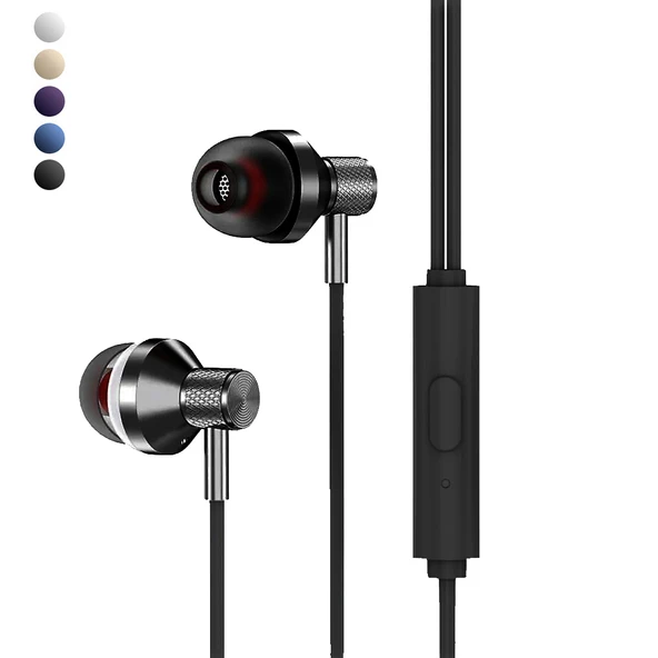 LinkTech H28 Mıknatıslı Mikrofonlu 3.5mm Kulak İçi Kablolu Kulaklık ürün görseli 1