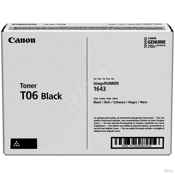 Orjinal Toner CANON *T06 - MF1643 (3526C002)* 20K ürün görseli 1