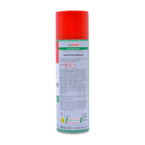 Castrol Rust Remover Pas Sökücü 300 Ml - Resim 2