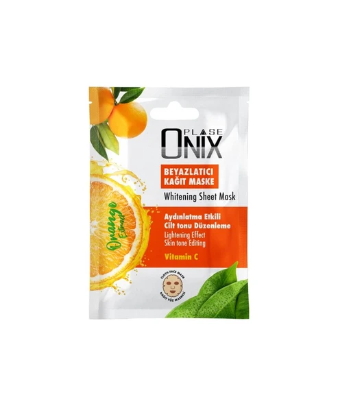 ONIX BEYAZLATICI KAĞIT YÜZ MASKESİ 20 ML (ORANGE) ürün görseli 1