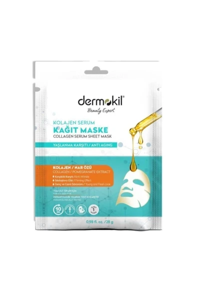 Dermokil Kolajen Serum Kağıt Maske 28 gr ürün görseli 1