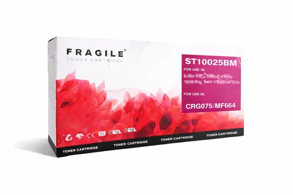 ~Muadil Toner~ Canon uyumlu (FRAGILE) *CRG075/MF664* Kırmızı -1.3K- (ÇİPLİ) (Yeni Ürün) ürün görseli 1