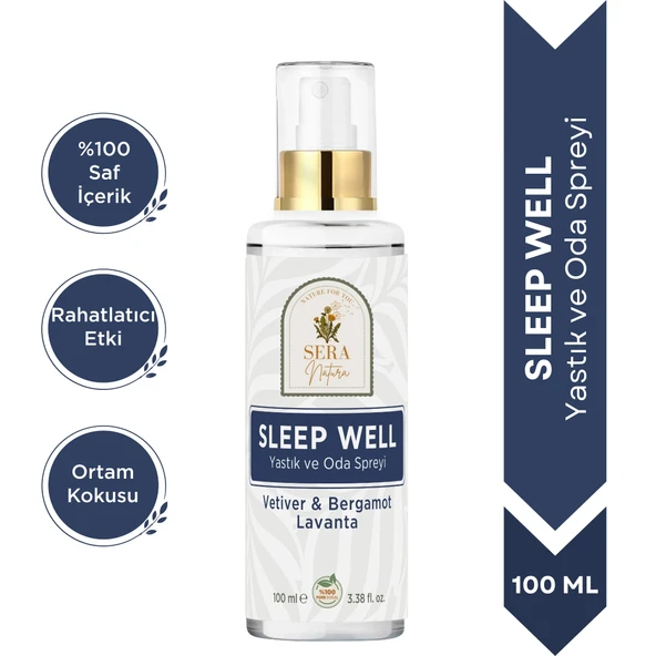 Sleep Well Yastık ve Oda Spreyi 100 ml %100 Doğal ürün görseli 1