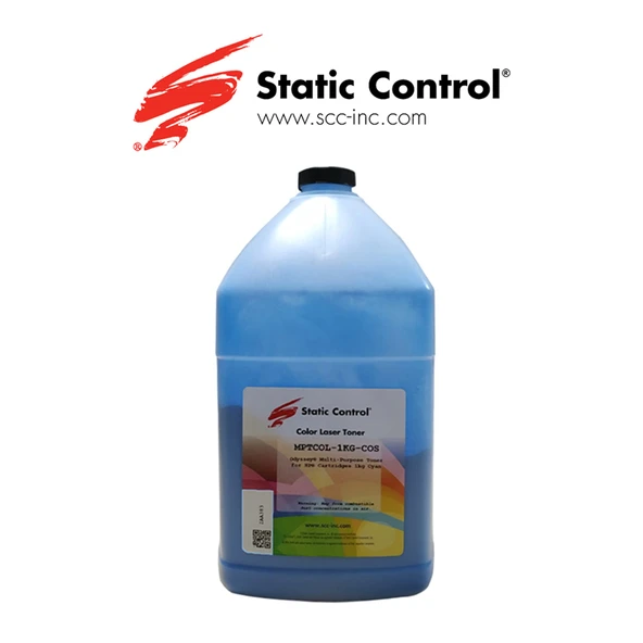 Renkli Toner Tozu HP (Static Control) *Universal MPTCOL* MAVİ 1000 GR Koli 6 Ad. ürün görseli 1
