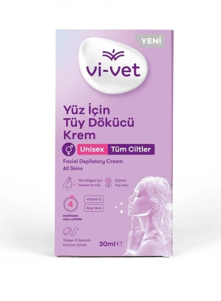 Vi-Vet Yüz İçin Tüy Dökücü Krem 30 ml ürün görseli 1