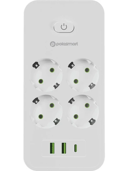 Polosmart MP25 Akım Korumalı Uzatma Kablosu 4'lü ürün görseli 1