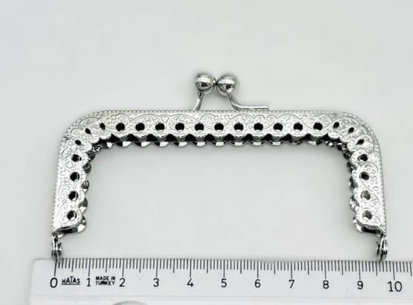 Angel Çanta Aksesuar 10 Cm Cüzdan Klipsi Gümüş Renk ürün görseli 1