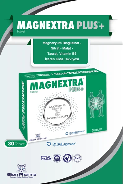 Magnextra Plus Magnezyum, Vitamin B6 İçeren Tablet Takviye Edici Gıda ürün görseli 1