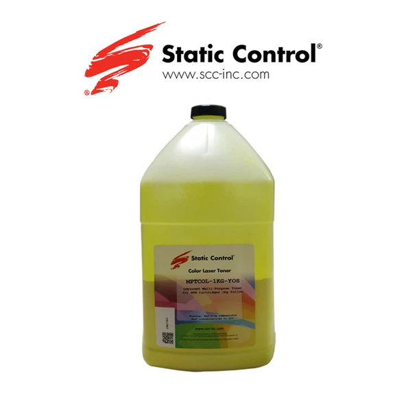 Renkli Toner Tozu HP (Static Control) *Universal MPTCOL* SARI 1000 GR Koli 6 Ad. ürün görseli 1