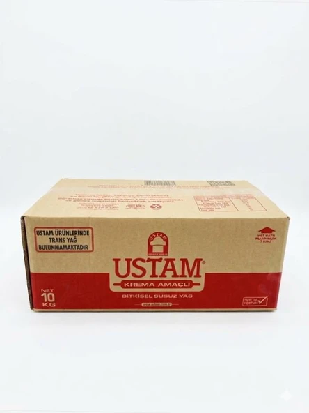 USTAM KREMA AMAÇLI BİTKİSEL SUSUZ YAĞ – 10 KG ürün görseli 1