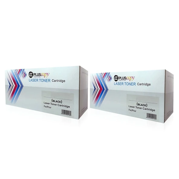 2 ADET HP 85A / CE285A / CB435A / CB436A / CANON CRG725 / CRG726 PLUSCOPY MUADİL TONER ürün görseli 1