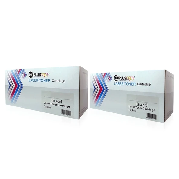 2 ADET Brother TN2456 Muadil Toner / DCPL2510 / L2530 / L2550 PLUSCOPY TONER ürün görseli 1
