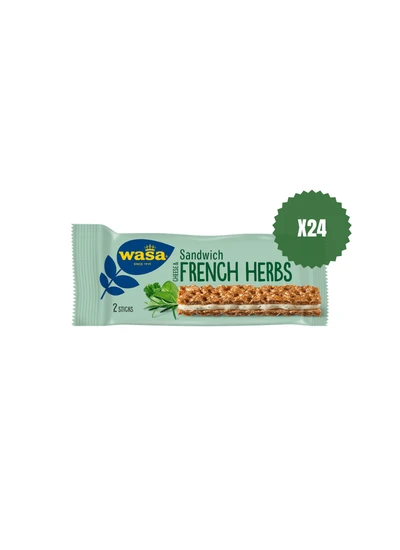 Wasa French Herbs/ Baharatlı & Krem Peynirli Sandviç 30 gr X 24 Adet ürün görseli 1