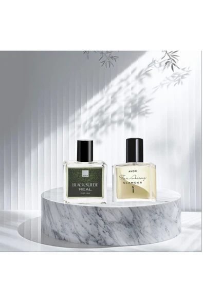 Far Away Glamour Kadın -Black Suede Real Erkek 30 ml Parfüm ürün görseli 1