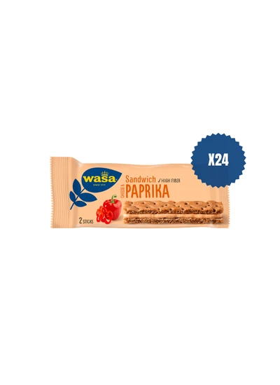 Wasa Kırmızı Biberli ve Krem Peynirli Sandviç (Paprika Sandwich) 37 G x 24 adet ürün görseli 1