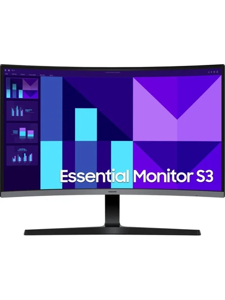 Samsung Essential S3 S39GD LS27D390GAUXUF 27" 4 ms Full Hd Curved 100 Hz Monitör ürün görseli 1