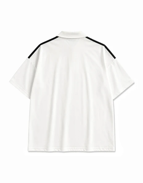Premium Polo Yaka Boxy Erkek Tişört - Resim 2