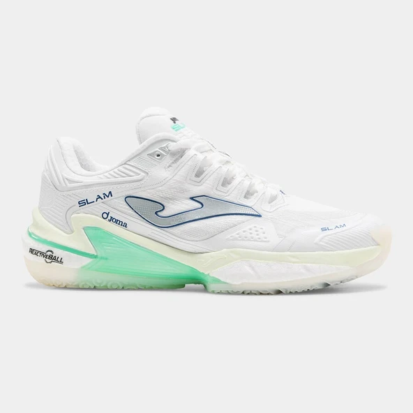Joma TSLALS2602OM Slam Kadın Padel Ayakkabısı Beyaz/Yeşil ürün görseli 1