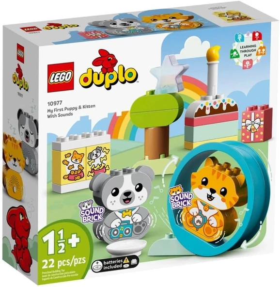 LEGO 10977 DUPLO Sesli İlk Yavru Köpeğim ve Yavru Kedim ürün görseli 1