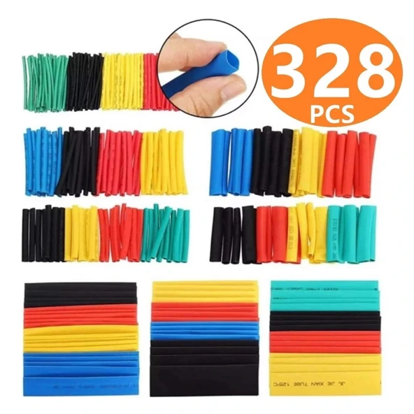 Isı İle Daralan Shrink Boru Makaron Kablo Yalıtım Set 328 Parça ürün görseli 1