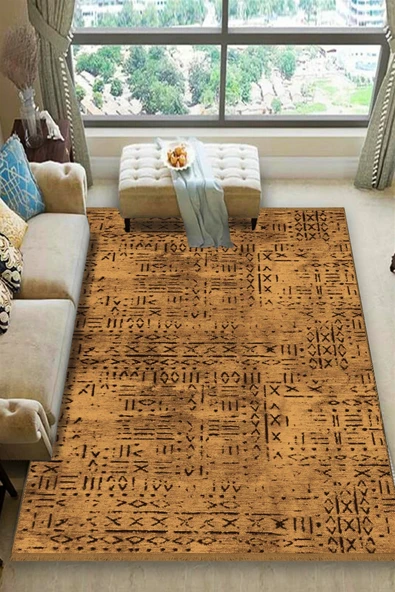 Vadi Şönil Çiğ Ombra Rengi Modern Makine Dokuma Halı-8013 80 X 300 ürün görseli 1