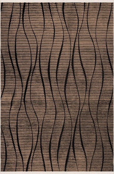 Vadi Şönil Kahve Renkli Modern Makine Dokuma Halı-8041 120 X 180 ürün görseli 1