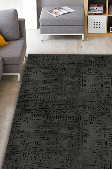 Vadi Şönil Antasit Rengi Modern Makine Dokuma Halı-8016 80 X 150 ürün görseli 1